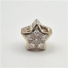 Pandora SHINE MET ALE Gold Plated Celestial Star Clear CZ Charm 768466C01